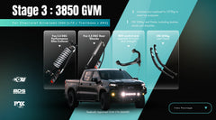 ORI Stage 3 GVM Upgrade Package – Chevrolet Silverado 1500 LTZ & ZR2 (3850 KG GVM | FOX 2.5 Remote Res Adjustable | BDS UCAs | ORI Leaf Pack | SSM Approved)