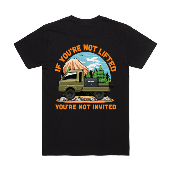 IF YOU'RE NOT LIFTED KEI TRUCK BLACK TEE