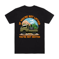 IF YOU'RE NOT LIFTED KEI TRUCK BLACK TEE